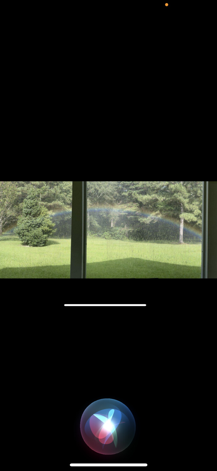 Rainbow at our back door