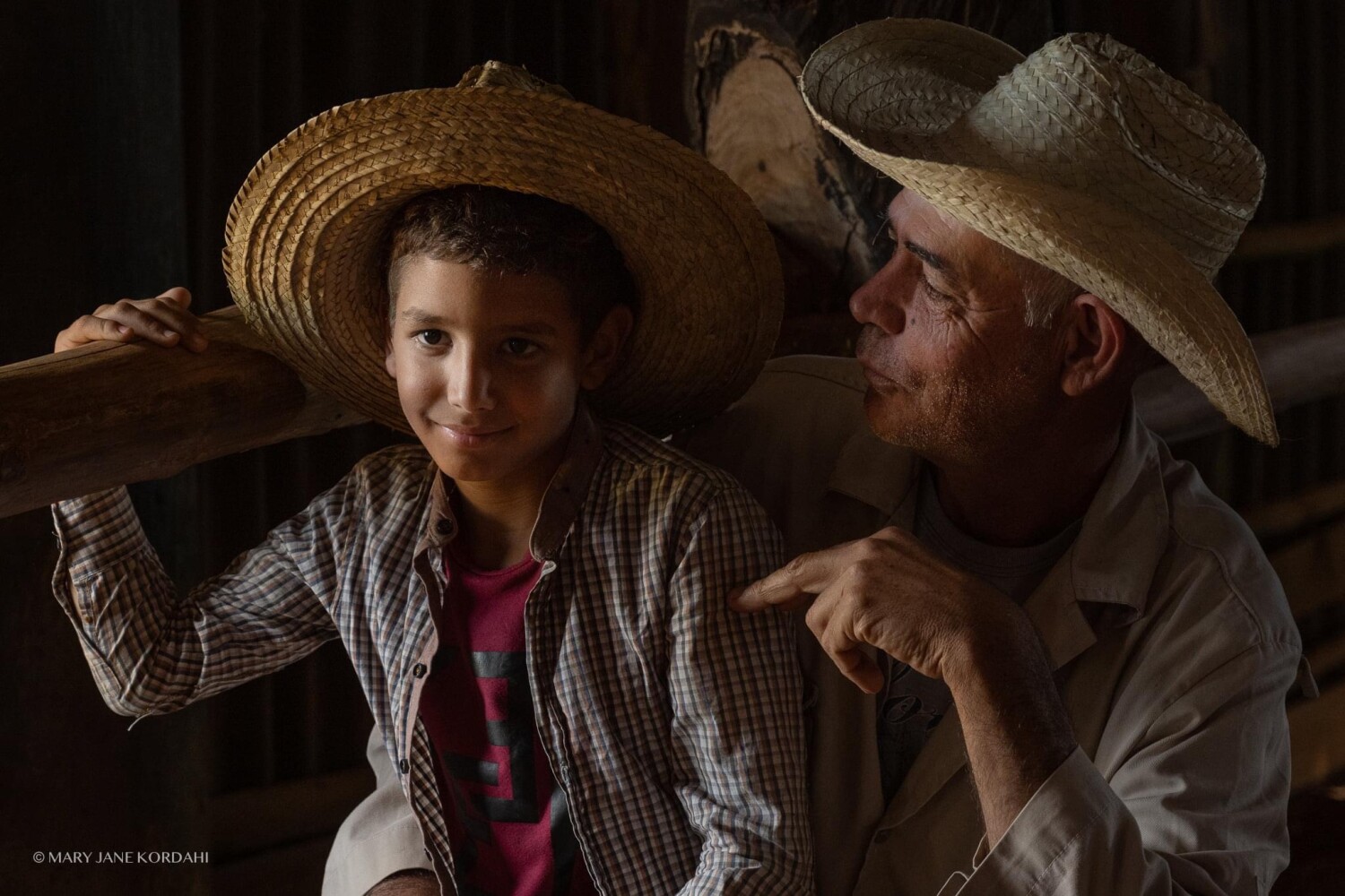 Tobacco Farmer & His Son