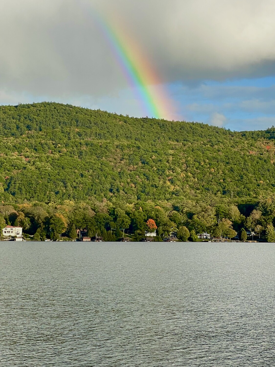 Rainbow over Lake George