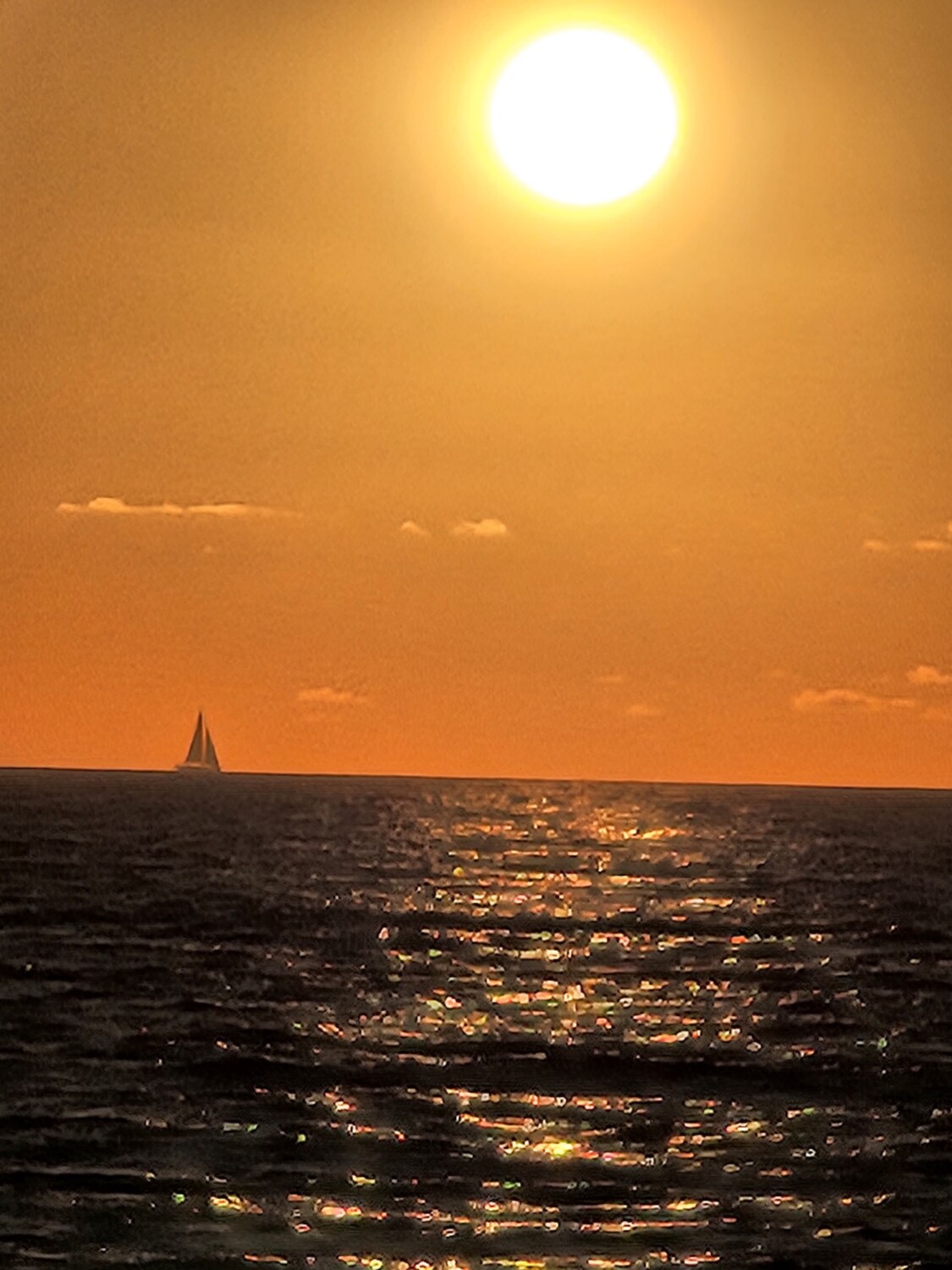 Sailing into the sunset