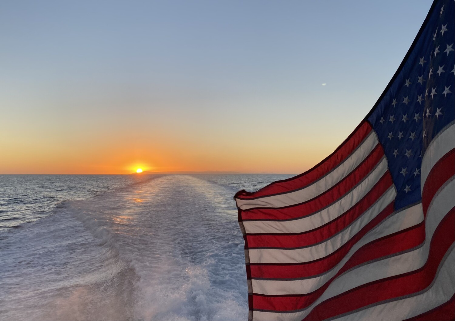 Stars, Stripes and Sunset