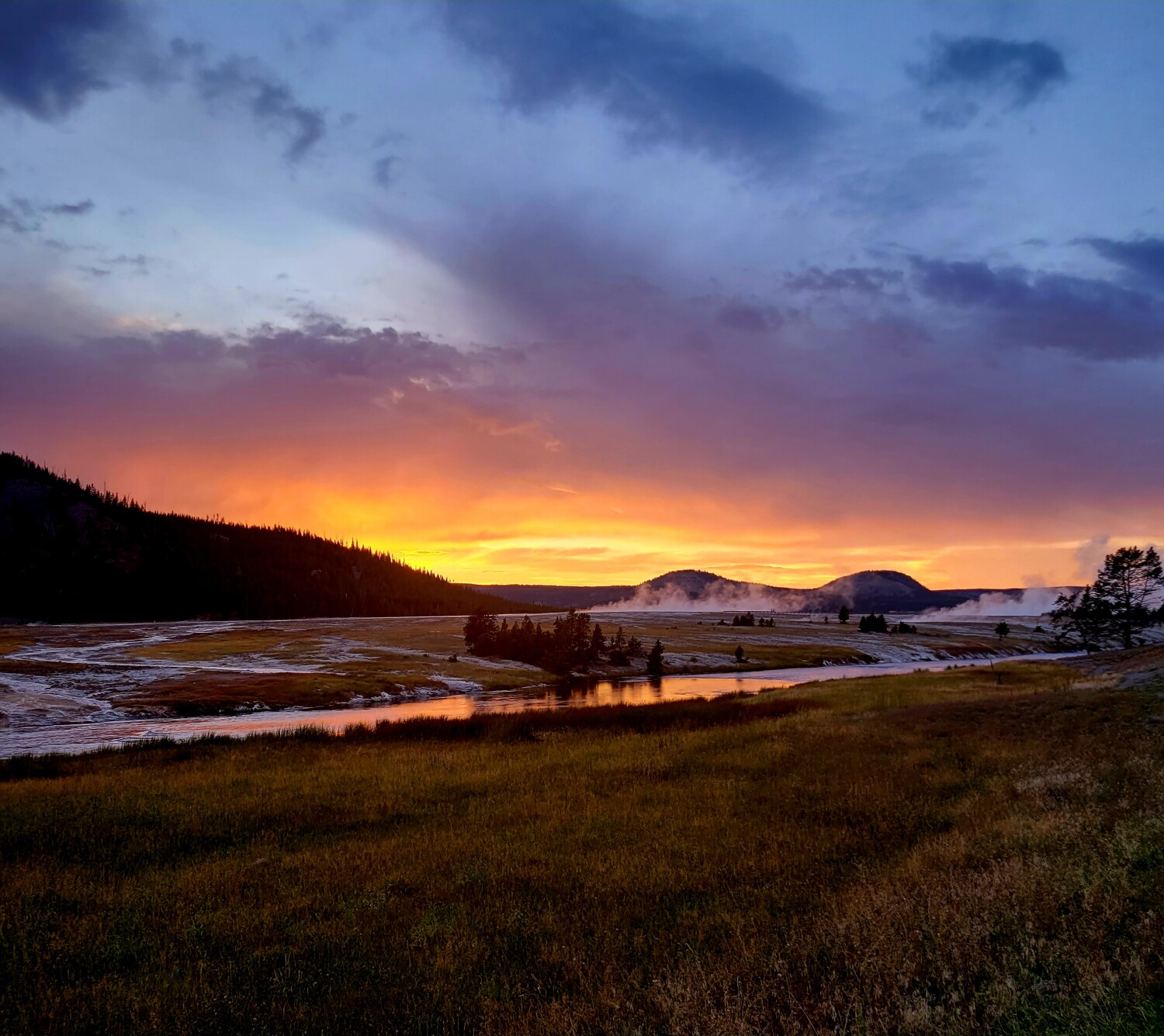 Yellowstone at sunset