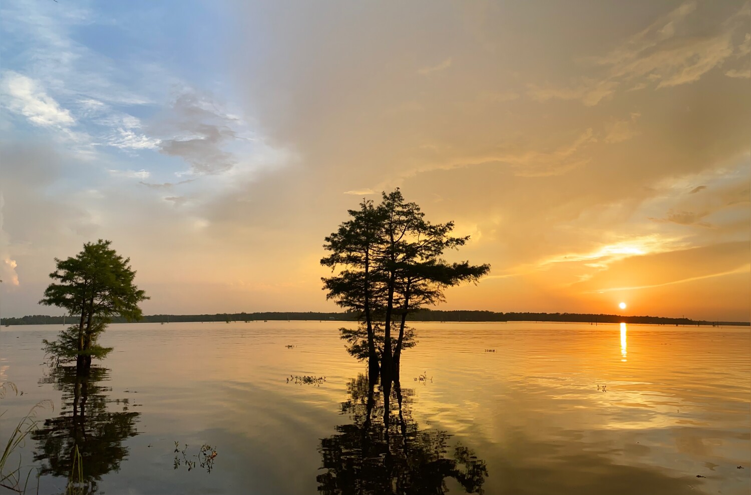 Sunset at the Lake Earling, Arkansas