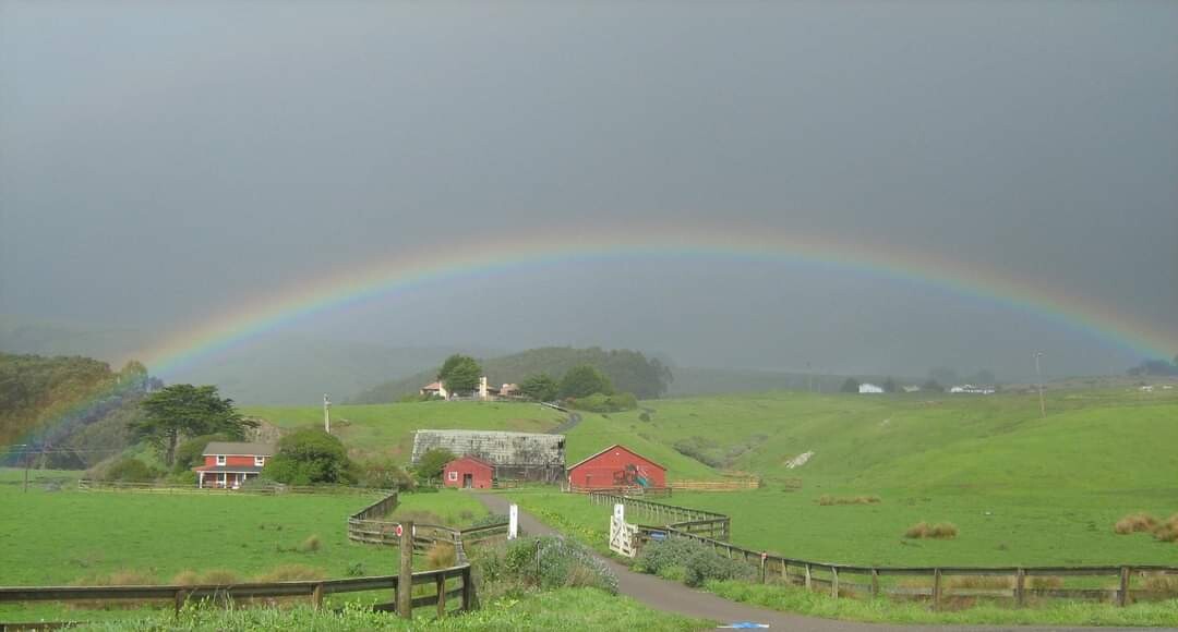 Rainbow Over Farm