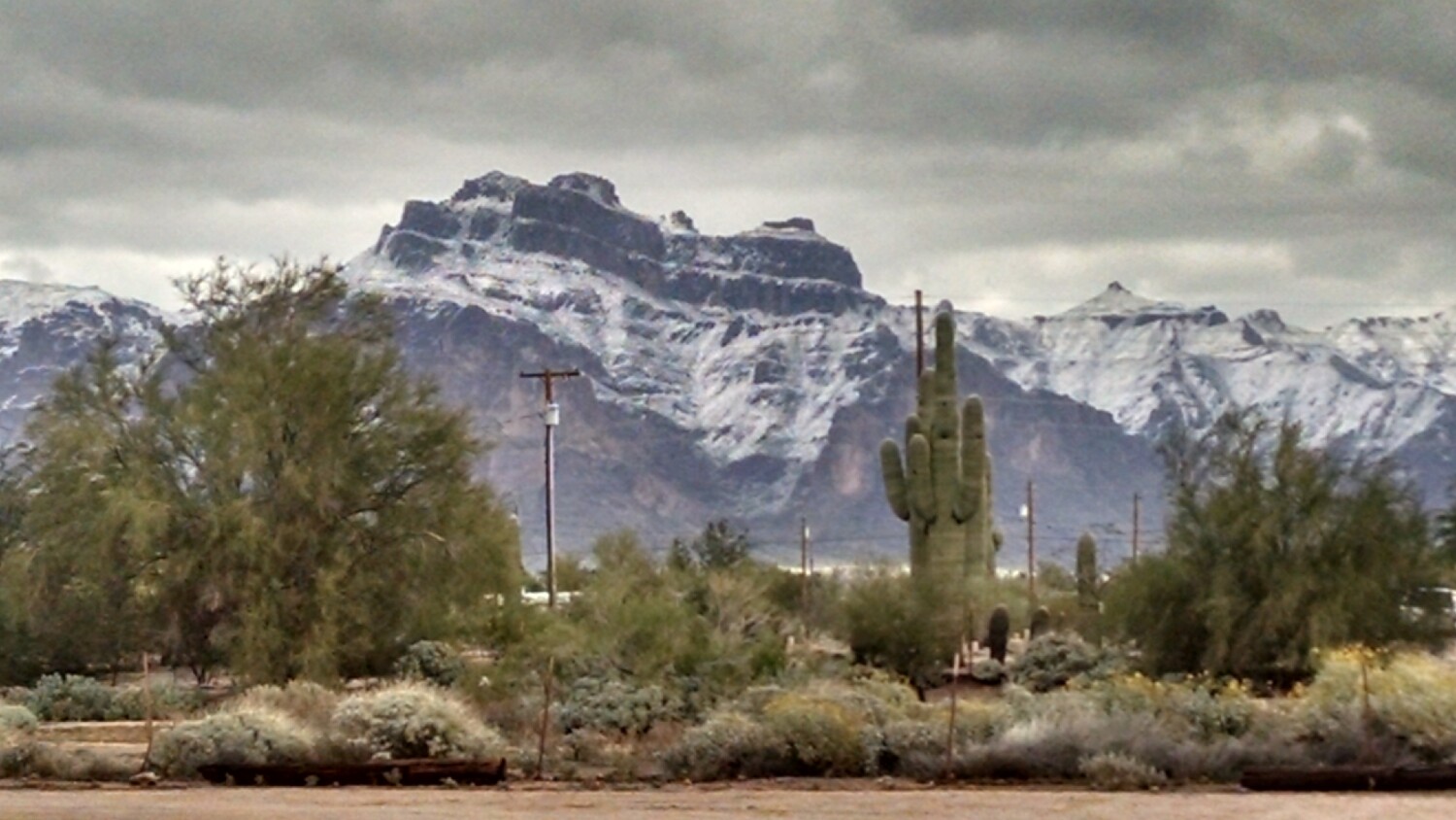 Superstition with blanket of snow