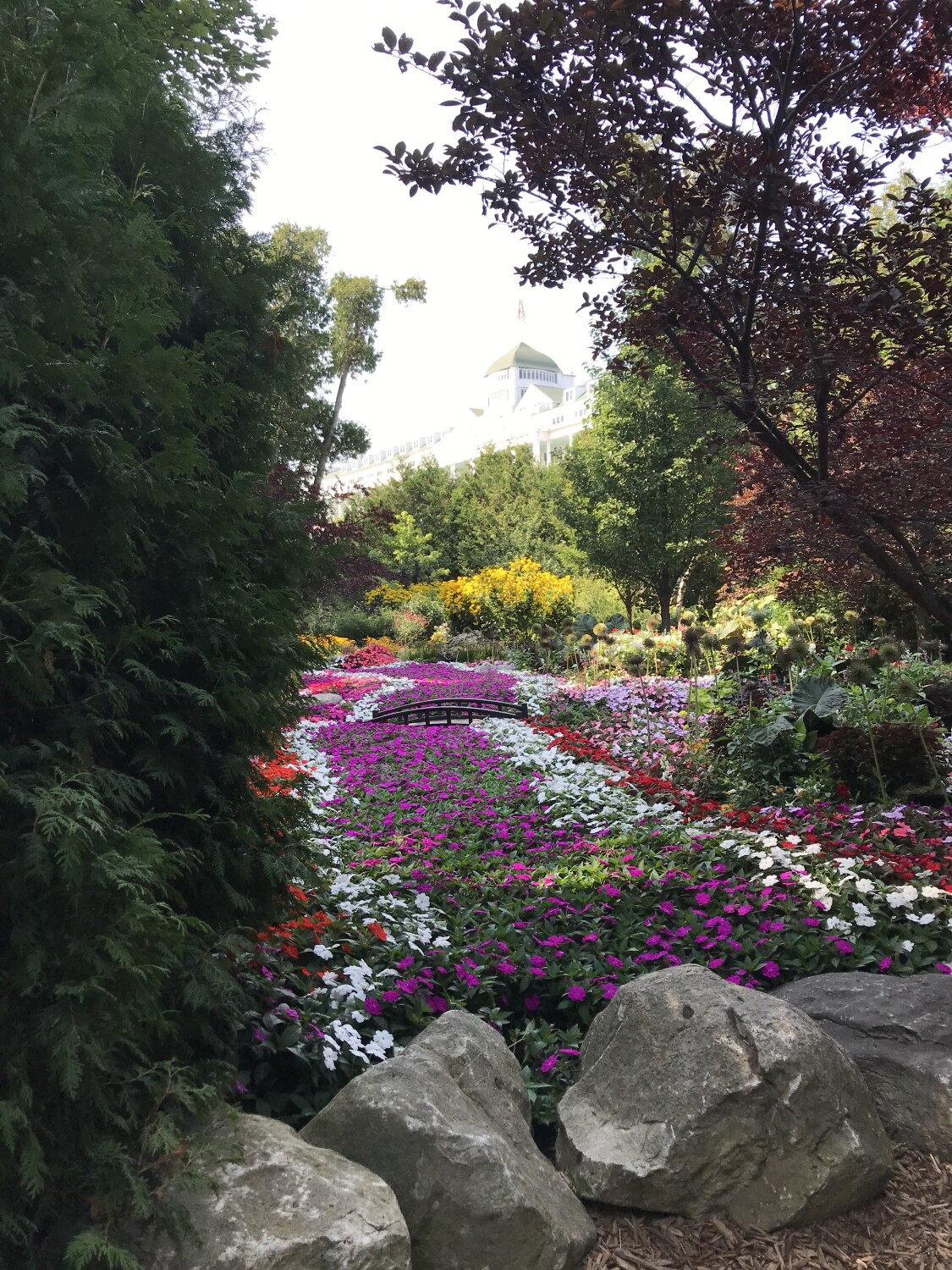 Secret garden at the Grand Hotel