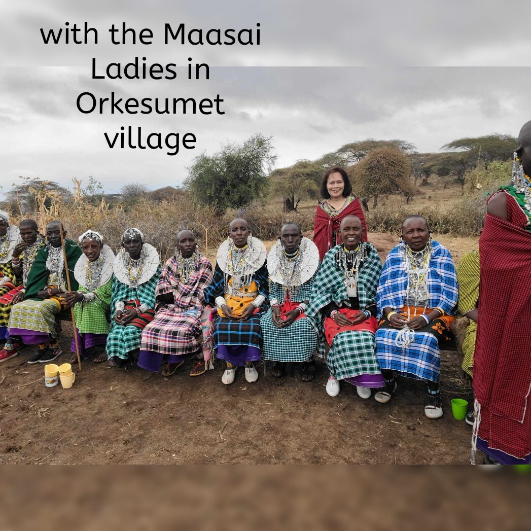 Me with the Maasai Ladies