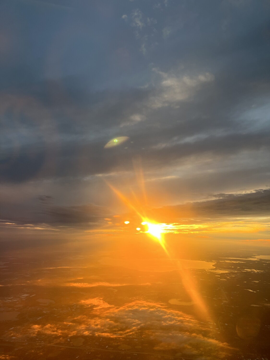 Sunset at 35,000 Feet