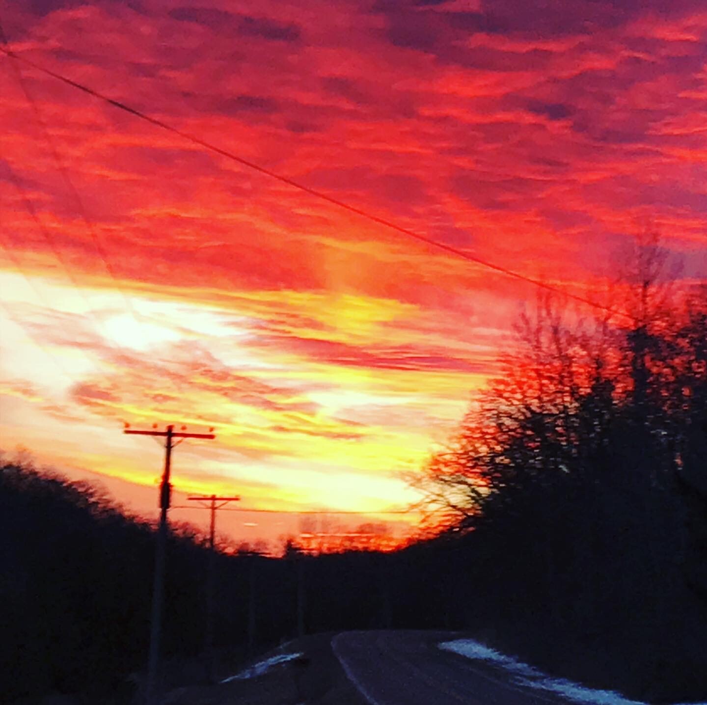 Wisconsin winter sunrise