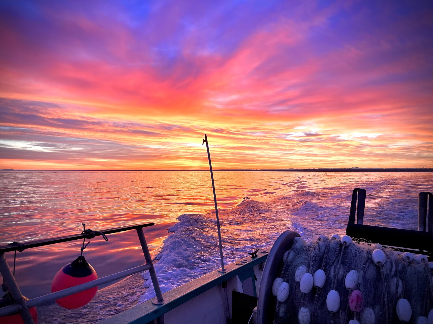 Commercial Fishing Alaska Sunrise