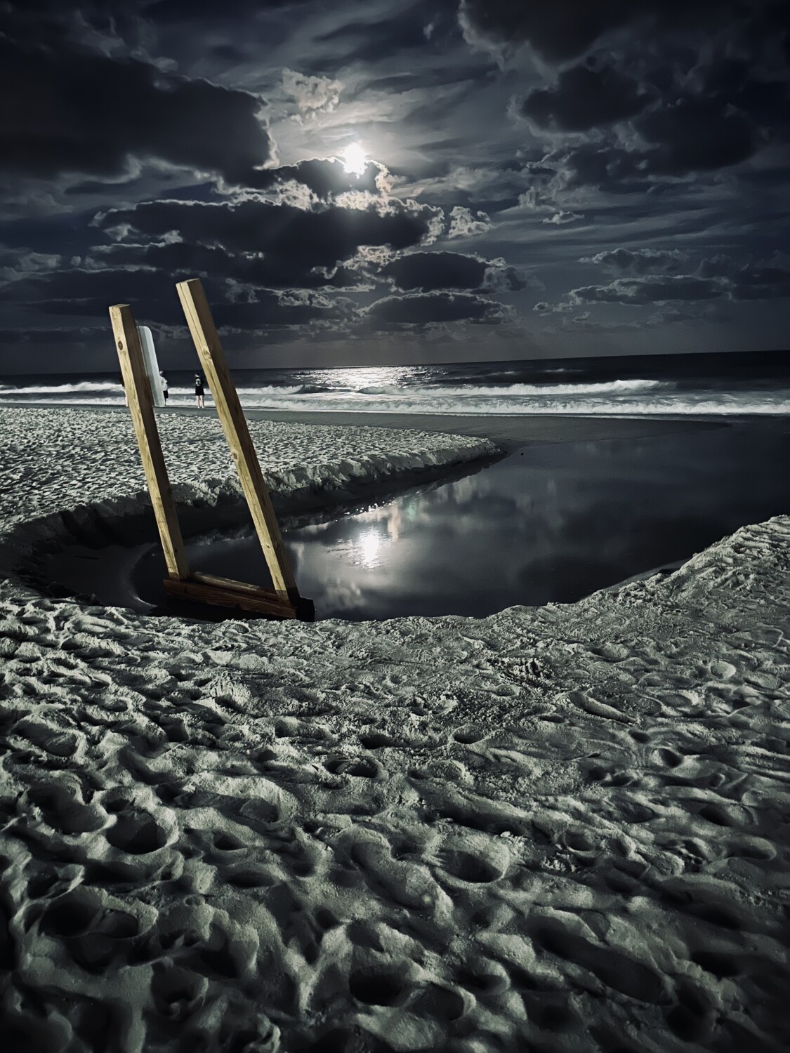 Full moon over myrtle