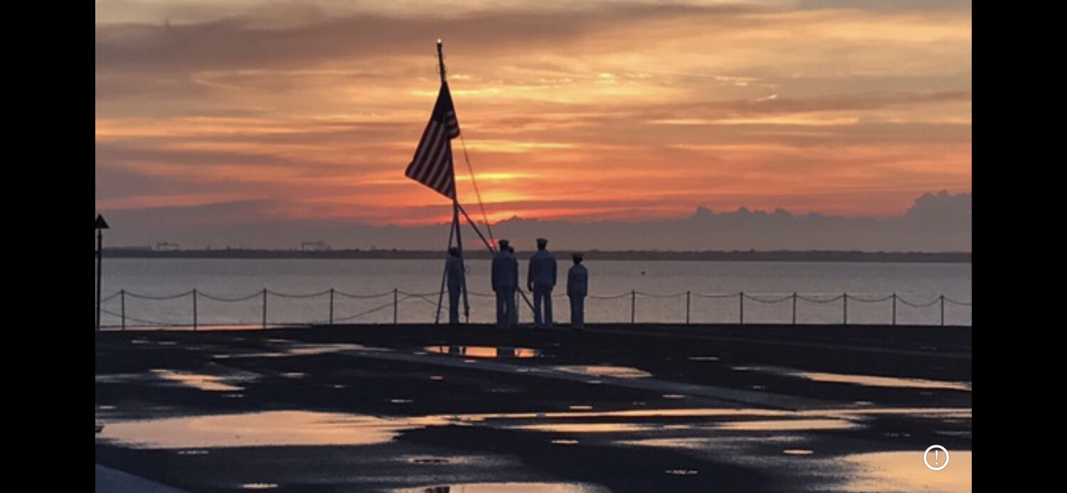 Colors aboard the uss Abraham lincoln