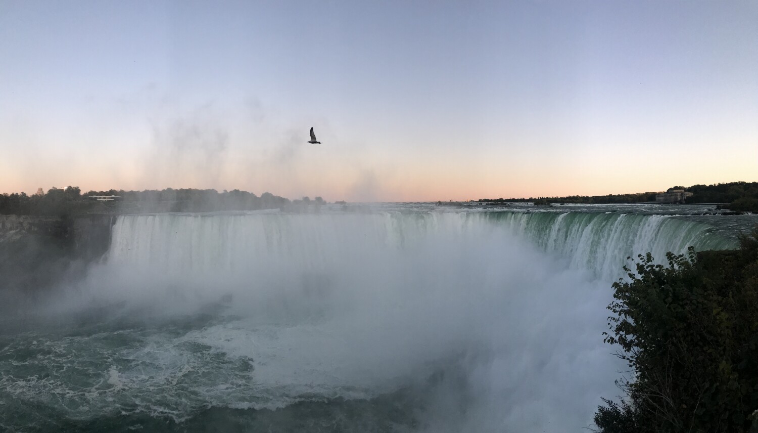 Sunset of falls