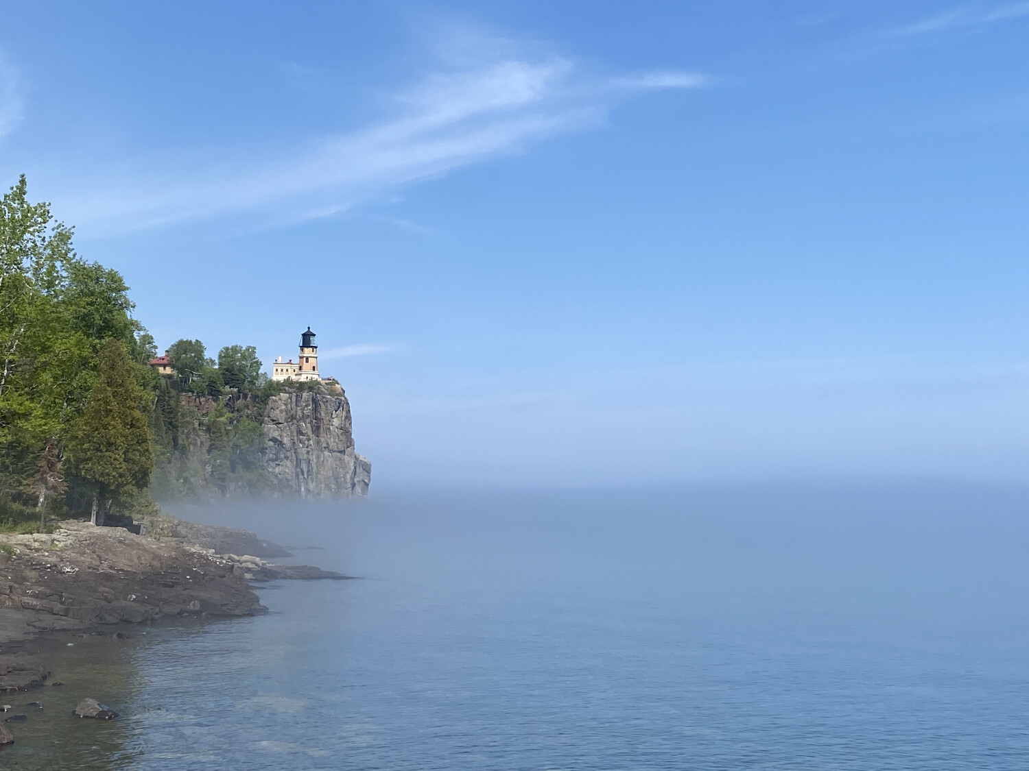 The foggy lighthouse
