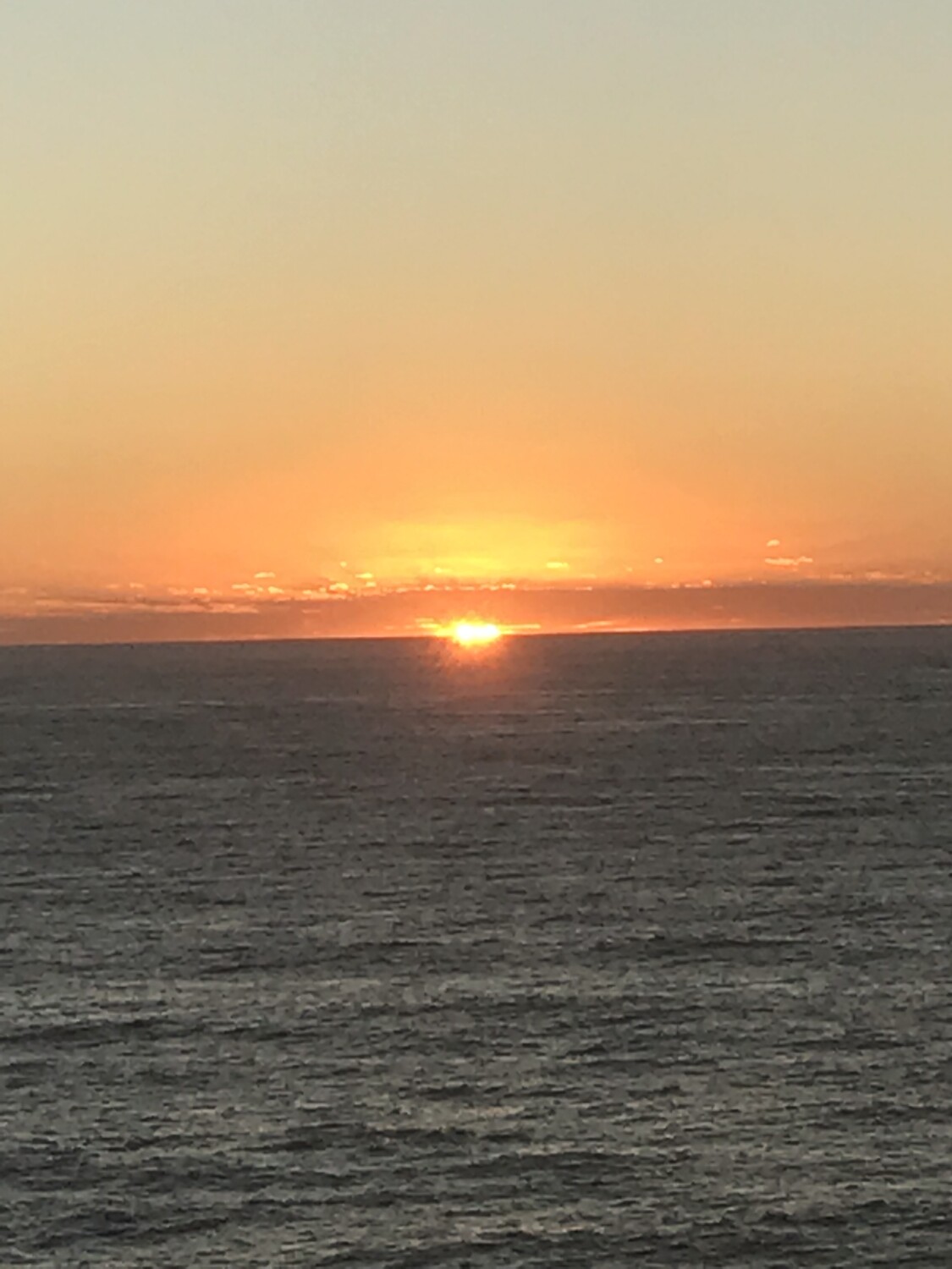 Sunset on our favorite cruise.