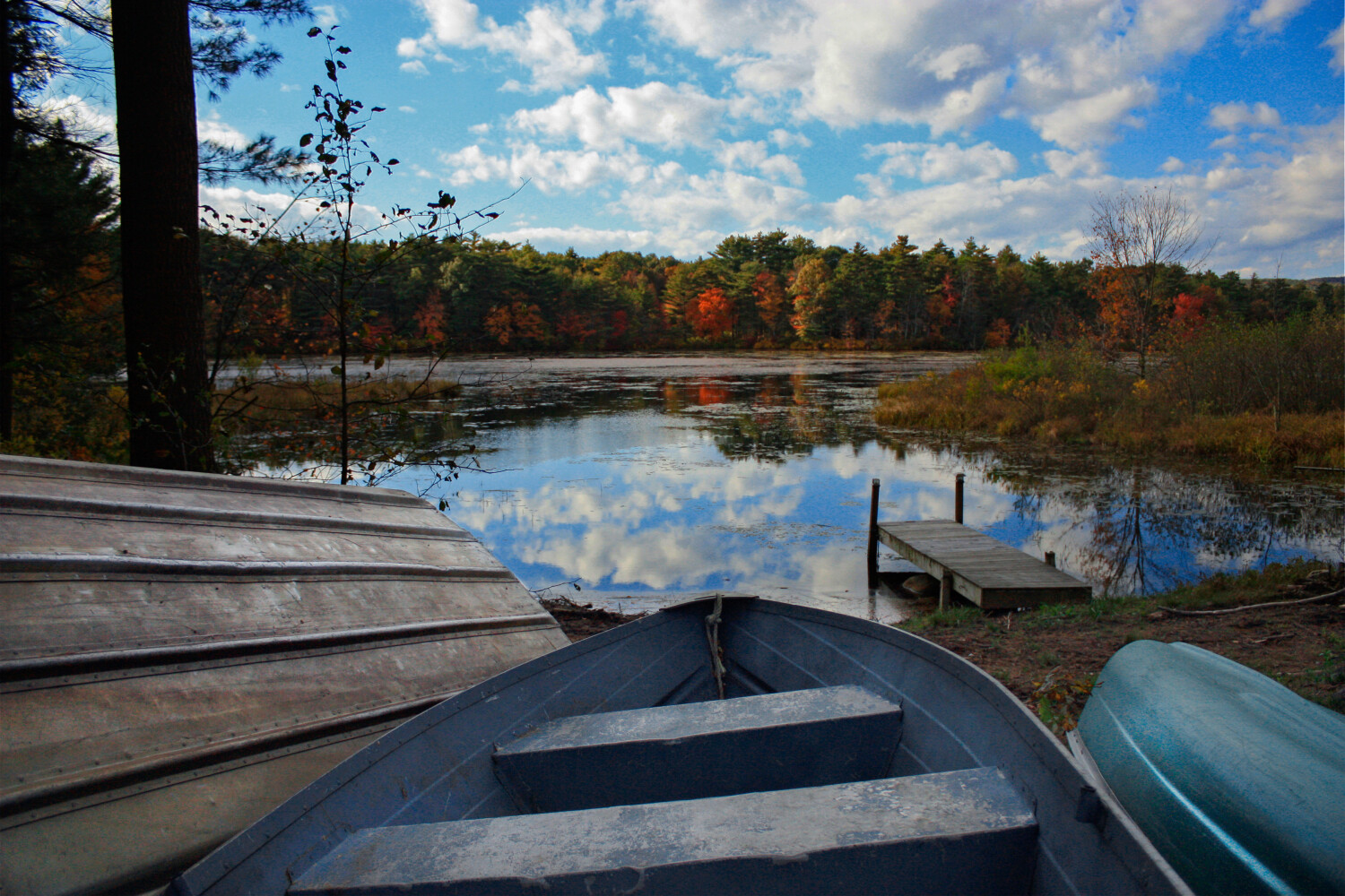 Stafford Lake in Fall