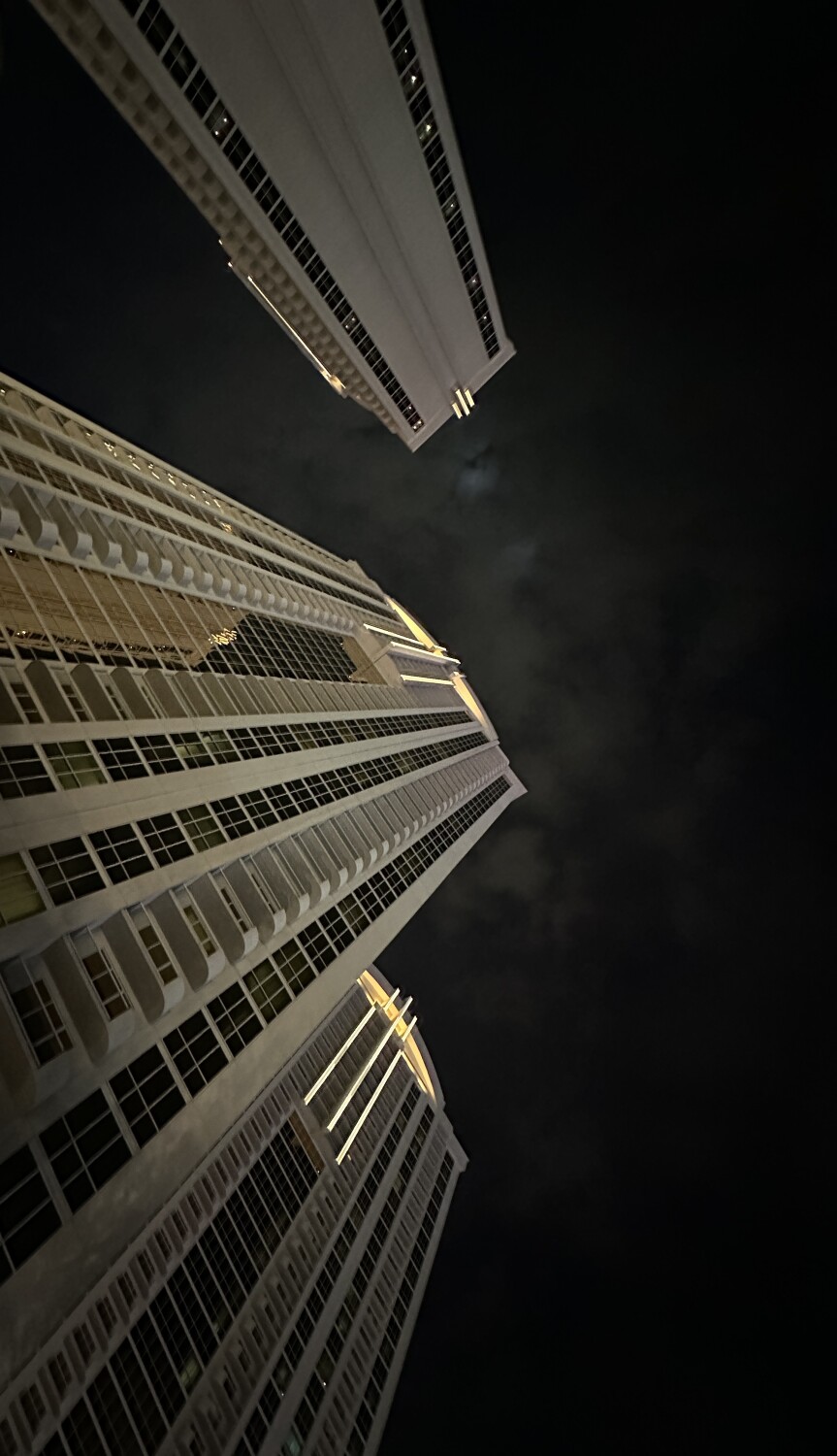 Hotel towers night view