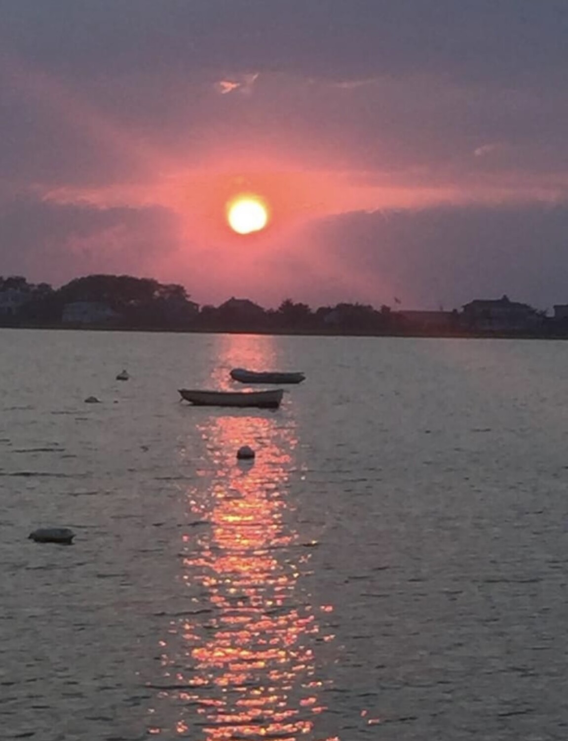Sunset in fire island ny
