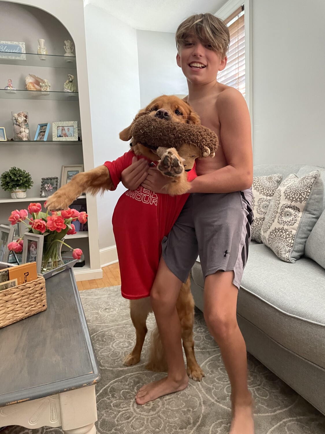 Just a boy and his dog