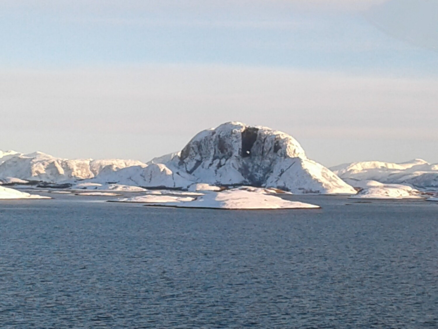 Off the coast of Norway in January