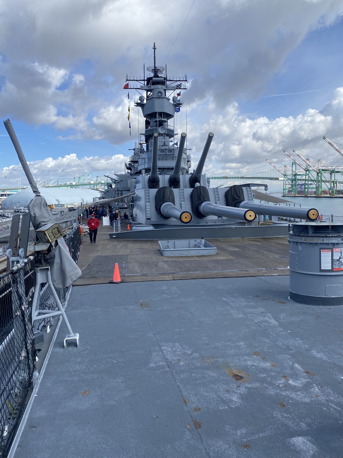 USS IOWA Battleship - docked in San Pedro, CA