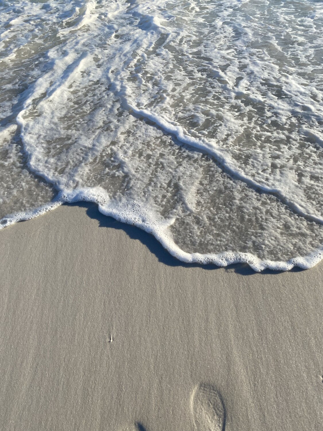 Footprint in the sand