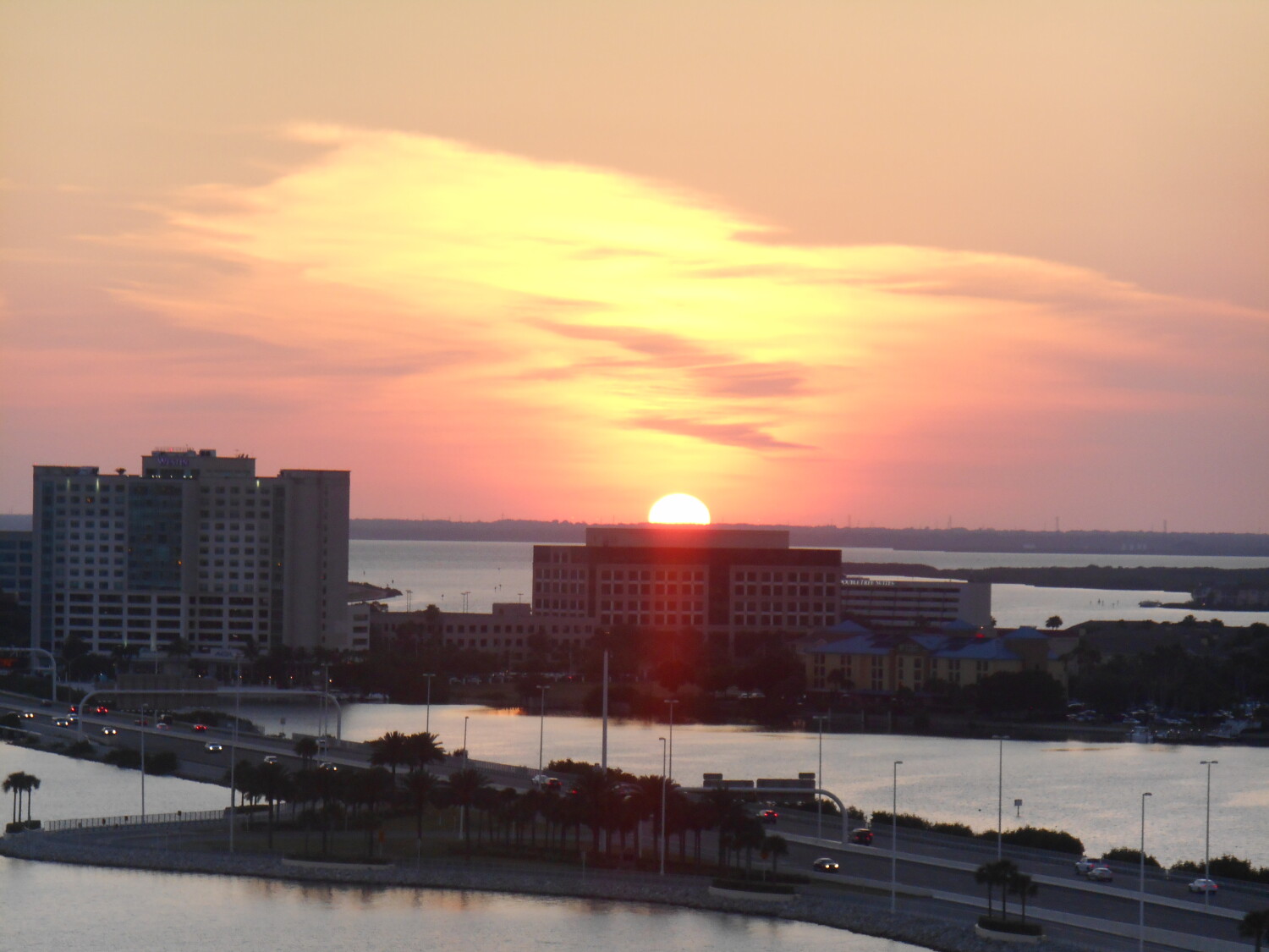 SUNSET IN TAMPA, FLORIDA