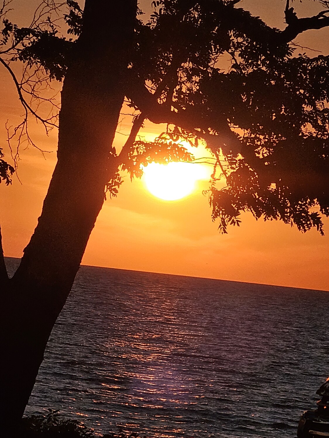 Sunset over lake erie,Dunkirk n.y.