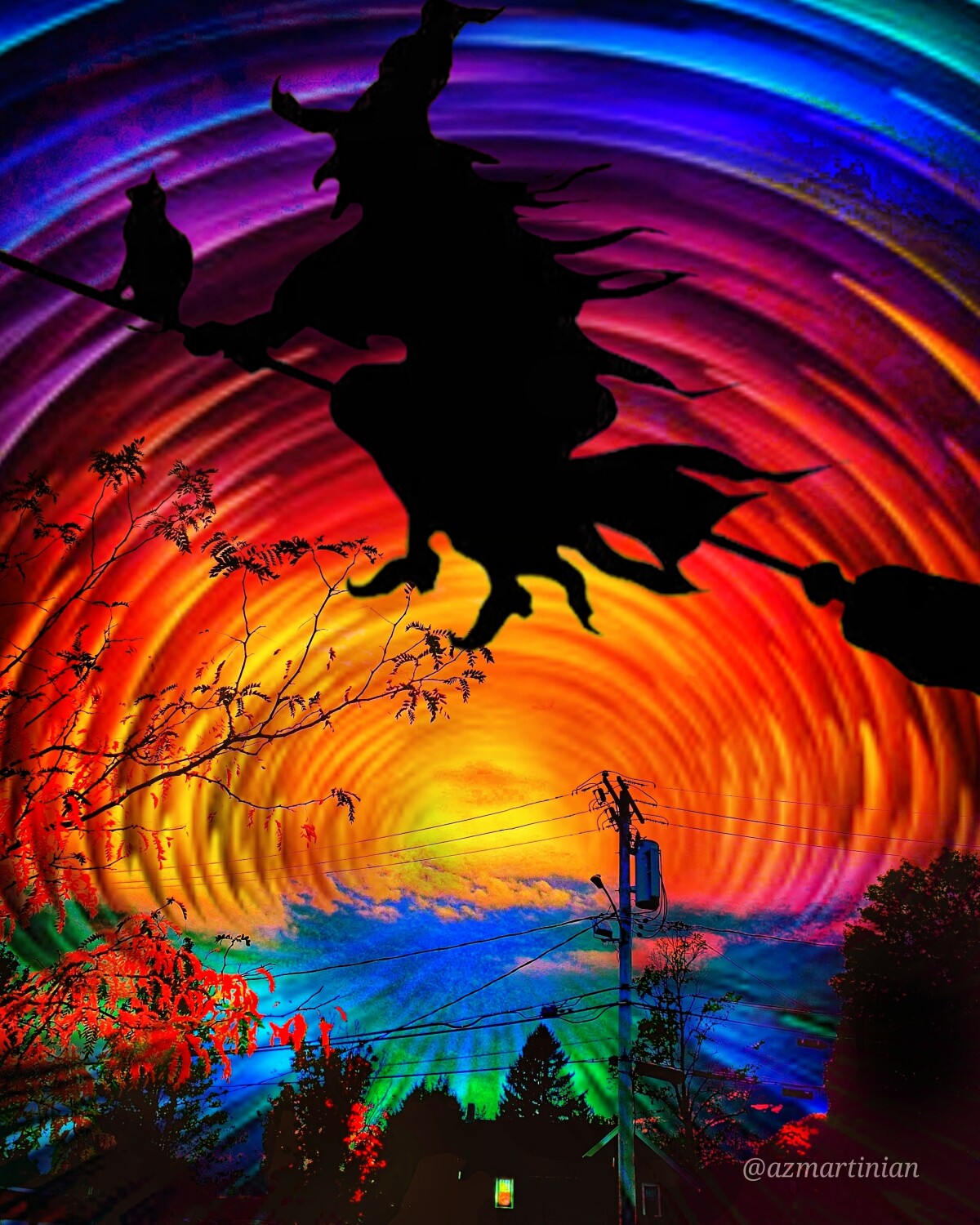 The magic sky on Halloween Night