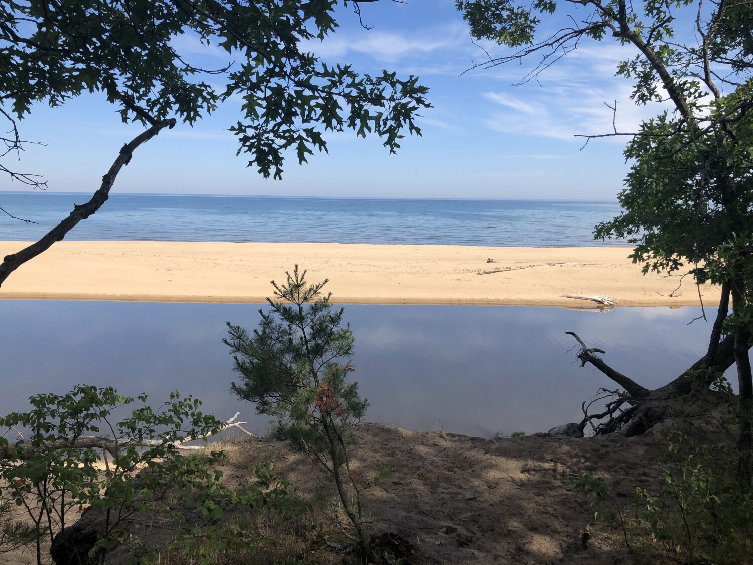 Where the river meets the lake