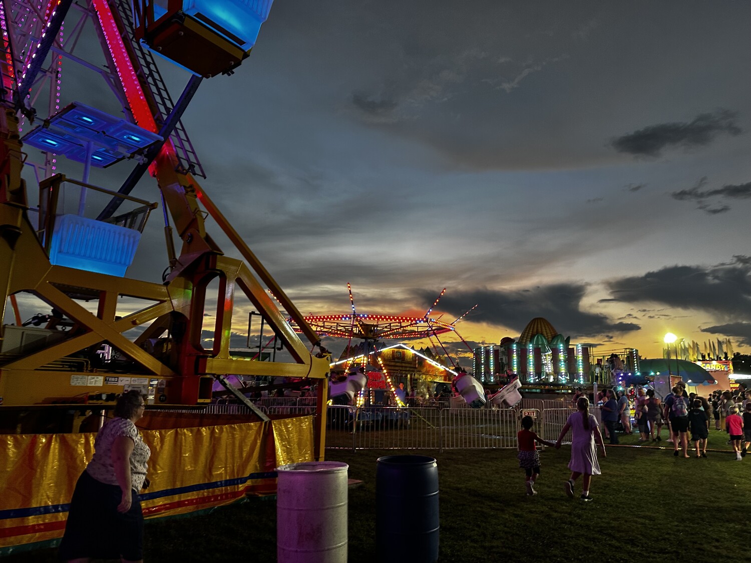 A Summer Fair at Dusk