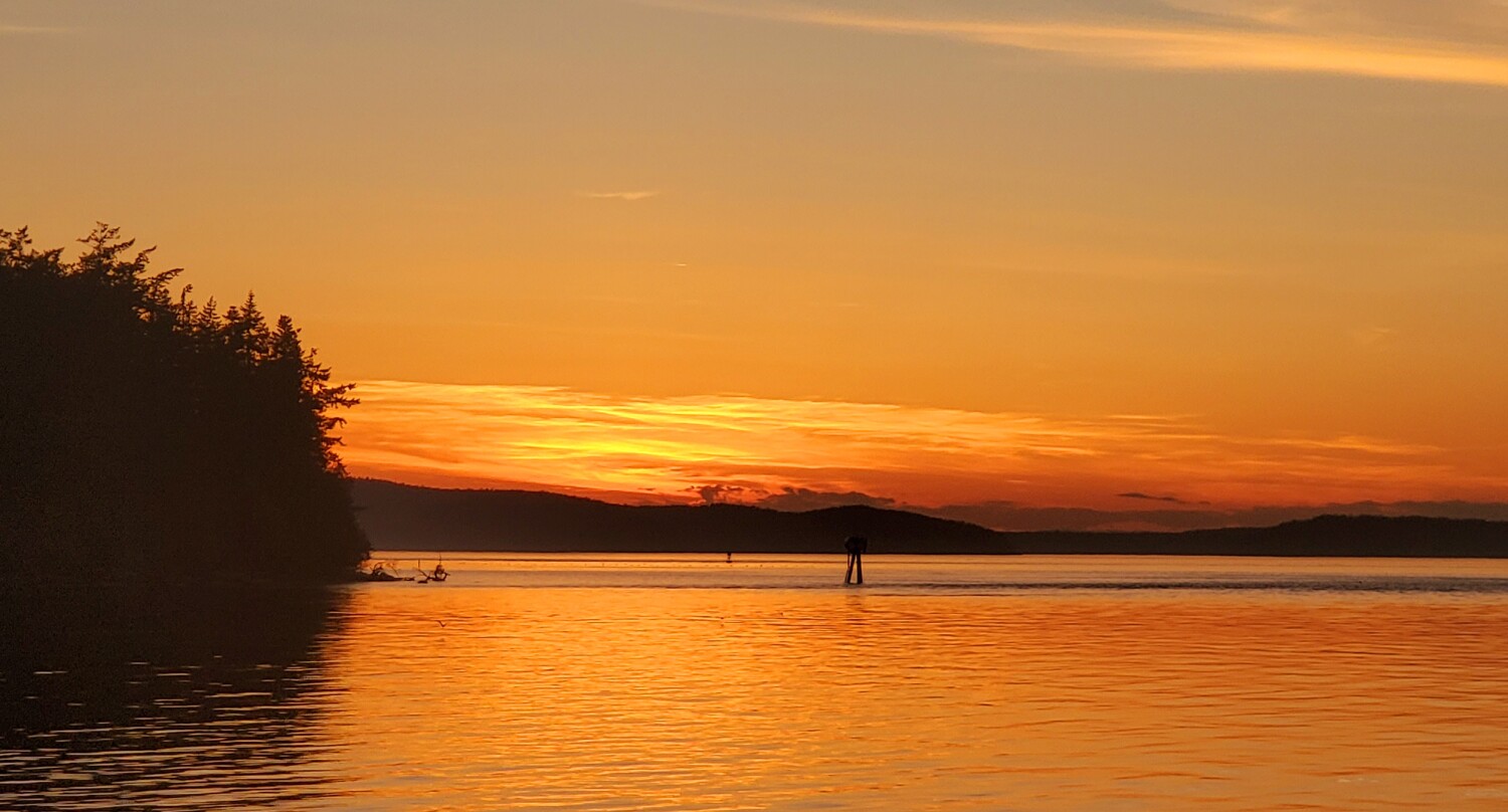 Sunset at Lopez Island.