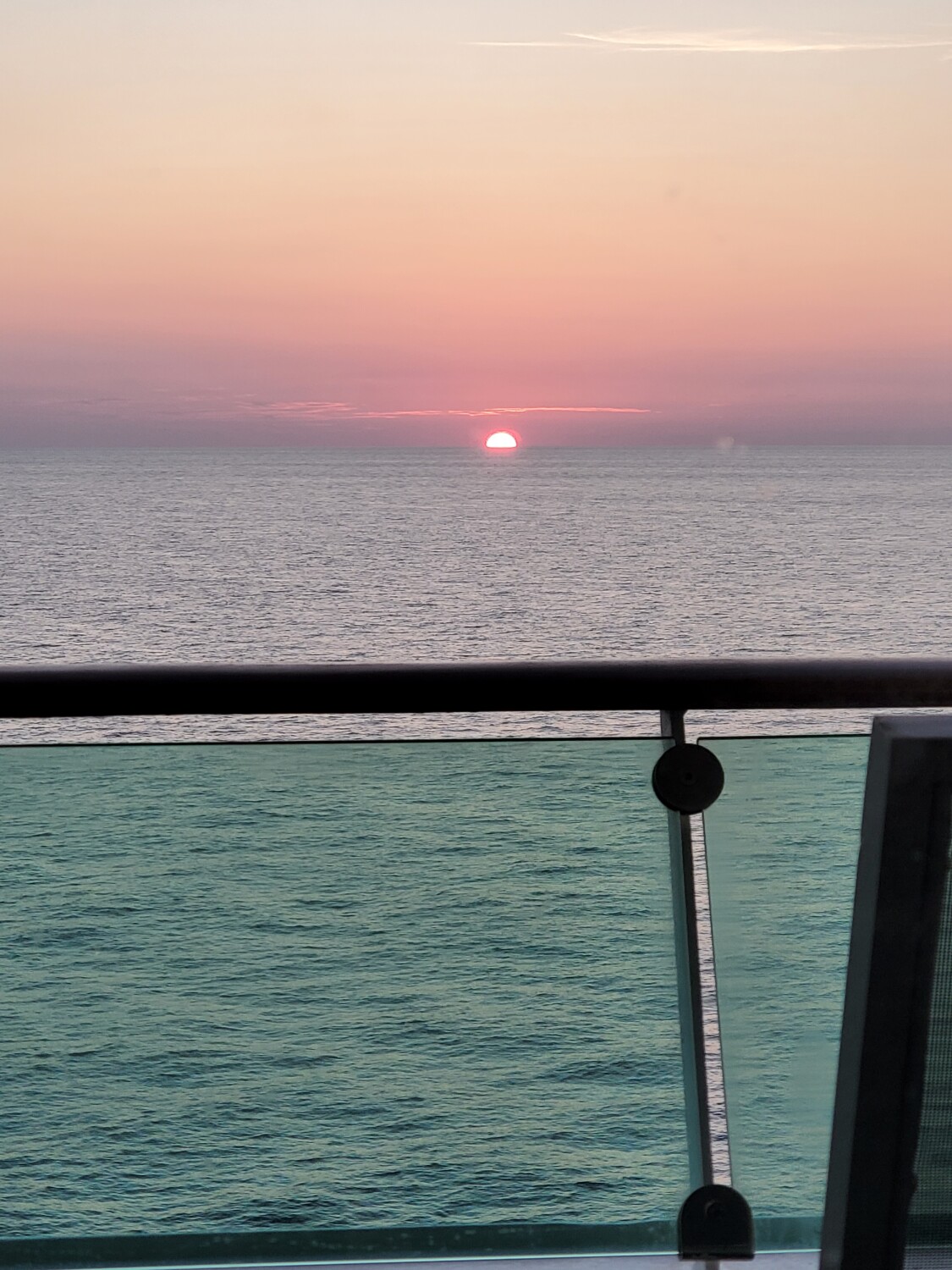 Sunset over the Caribbean sea
