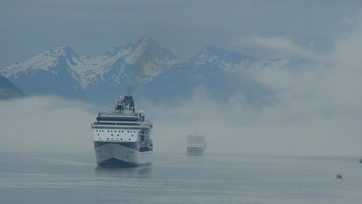 Ships in the mist