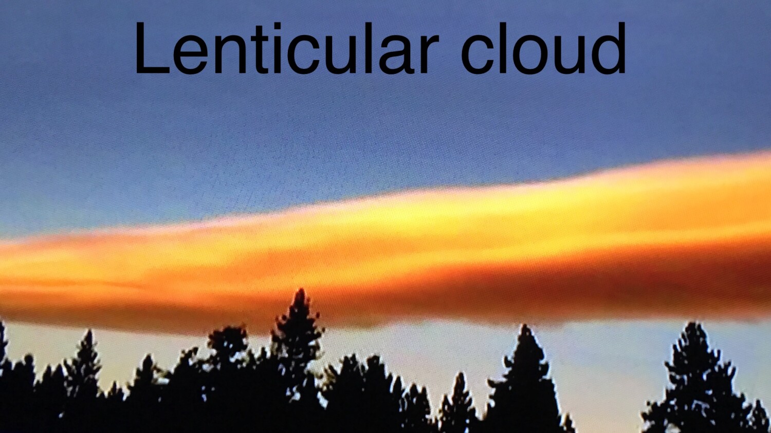 At sunset/ Lenticular Cloud