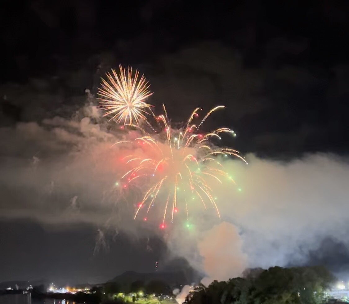 Fire over the water!