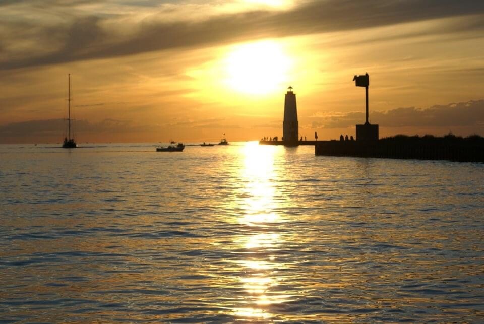 Lighthouse in Frankfort, Michigan