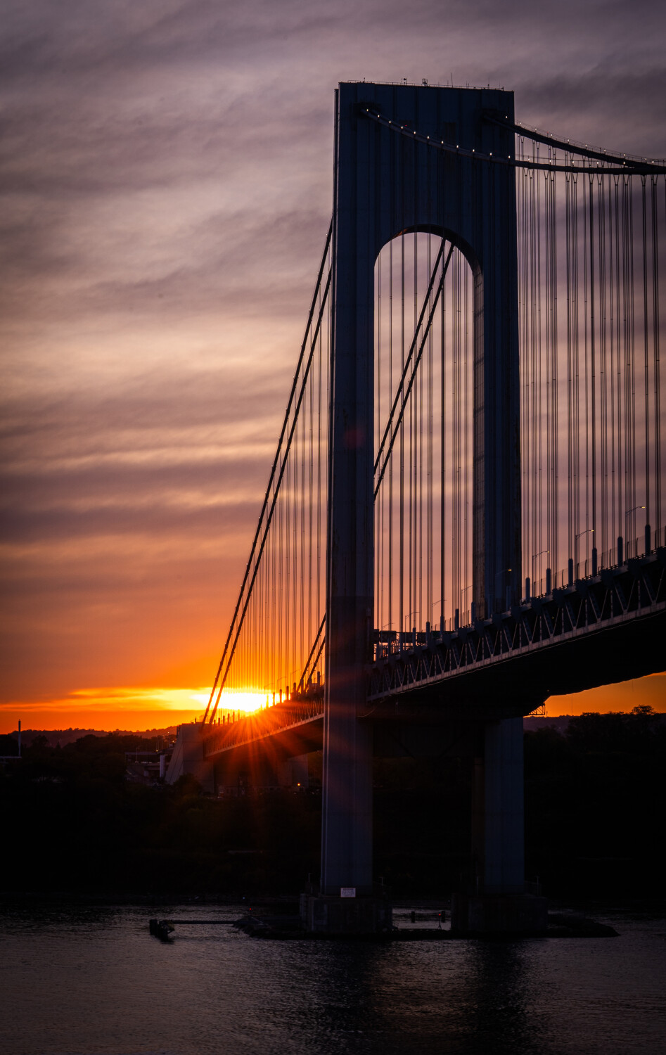 Verrazzano-Narrows Bridge at Sunset