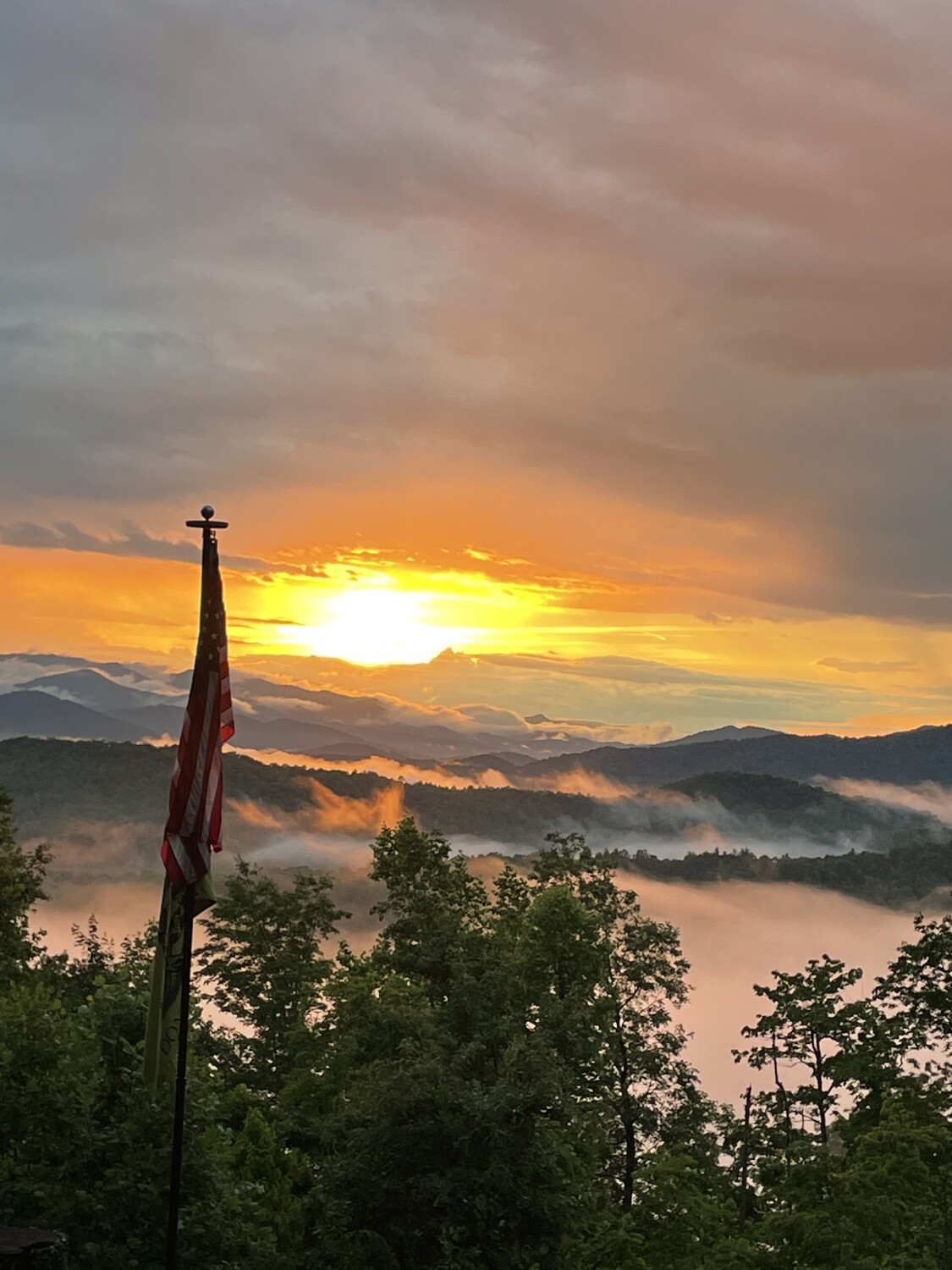 Sunset in the Smoky’s