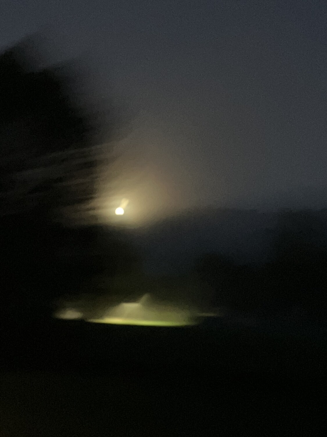Fog moon
