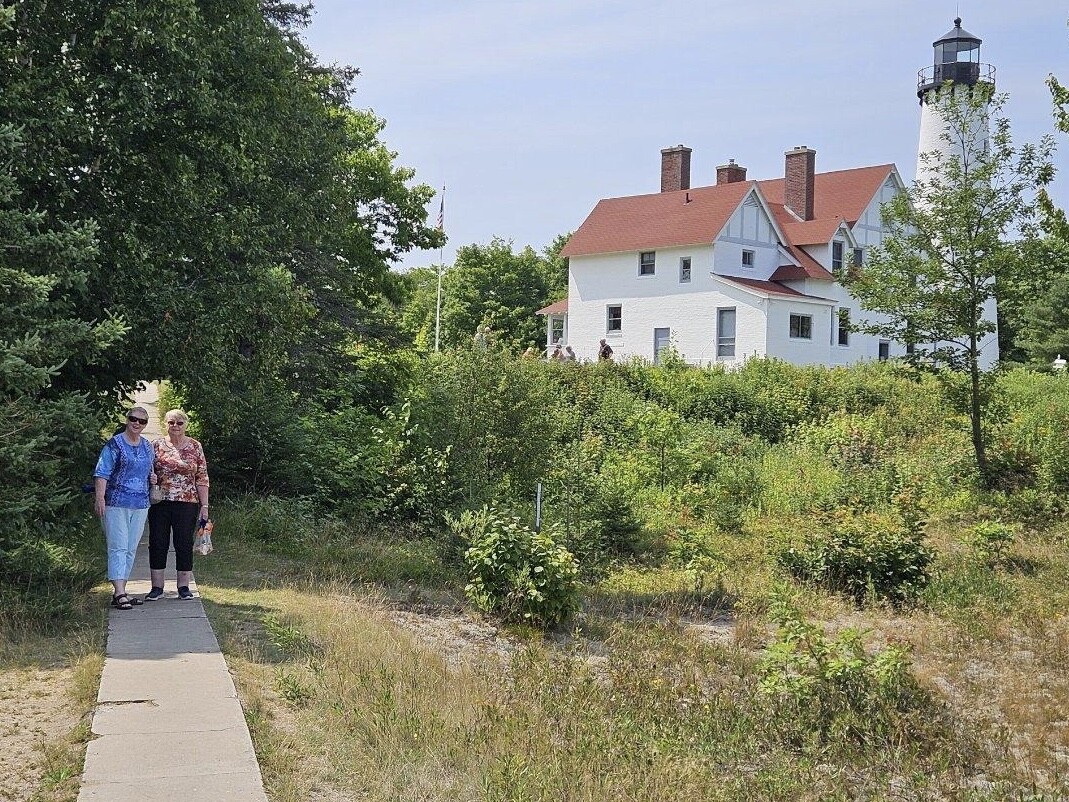 At Pt Iroquis Lighthouse Brimley Michigan