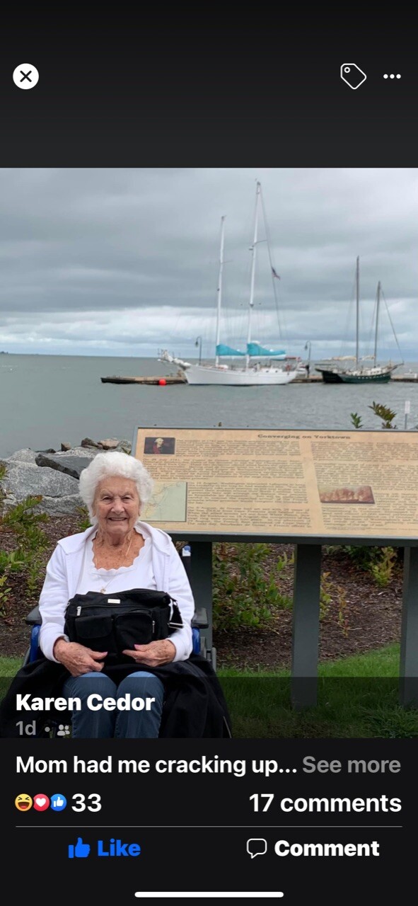 Momma sees tennis's shoes