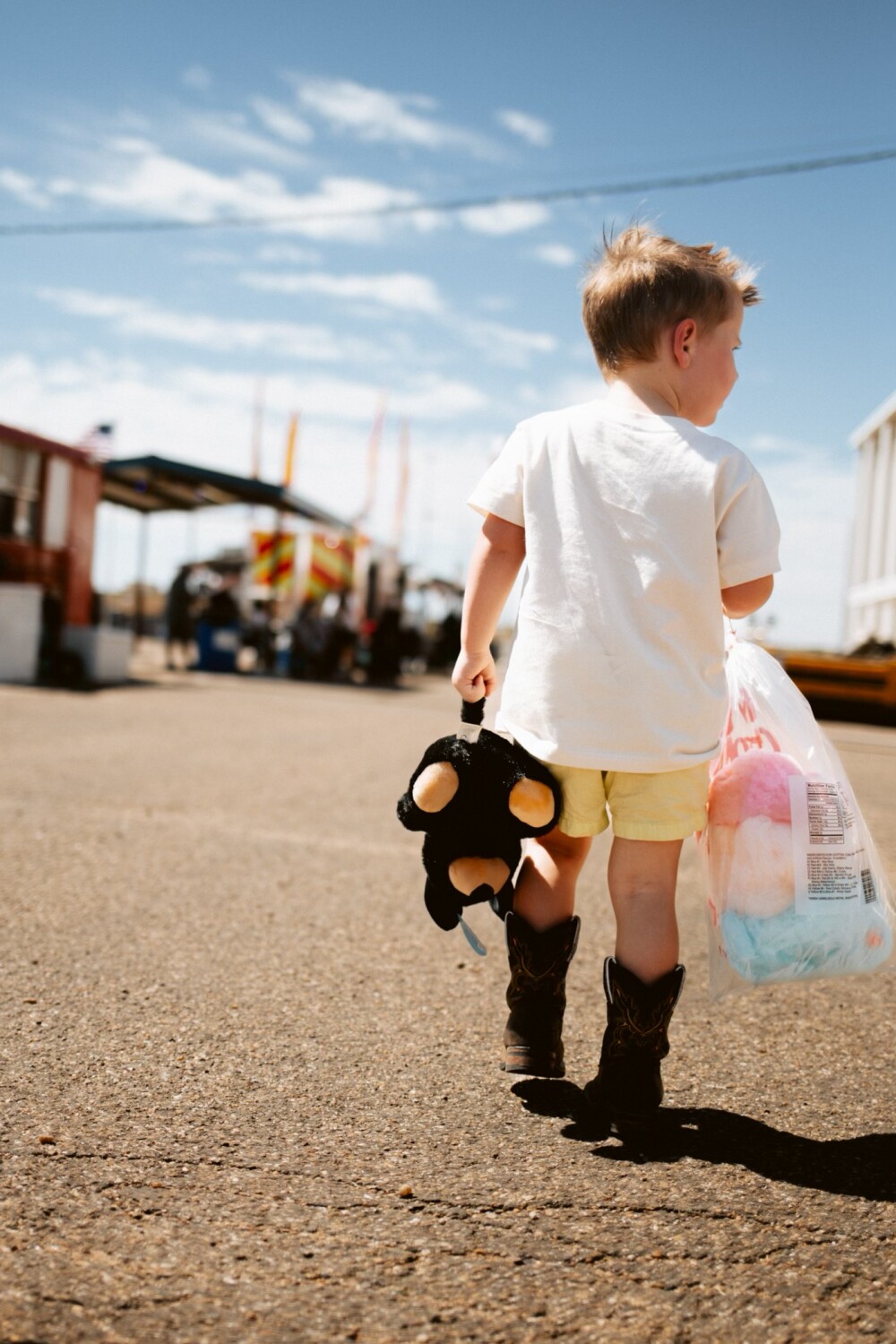 A boy at the Fair