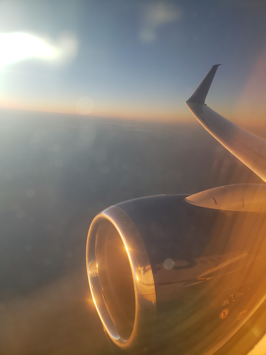 Fly over Colorado sky