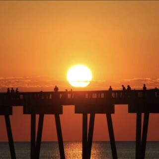 Sunset at the pier.