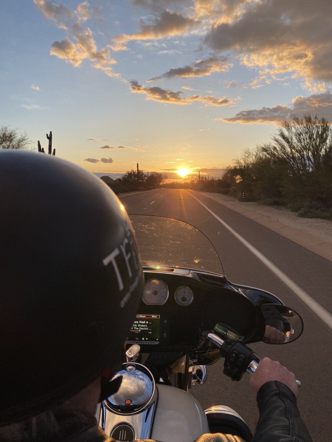 Ride into the sunset