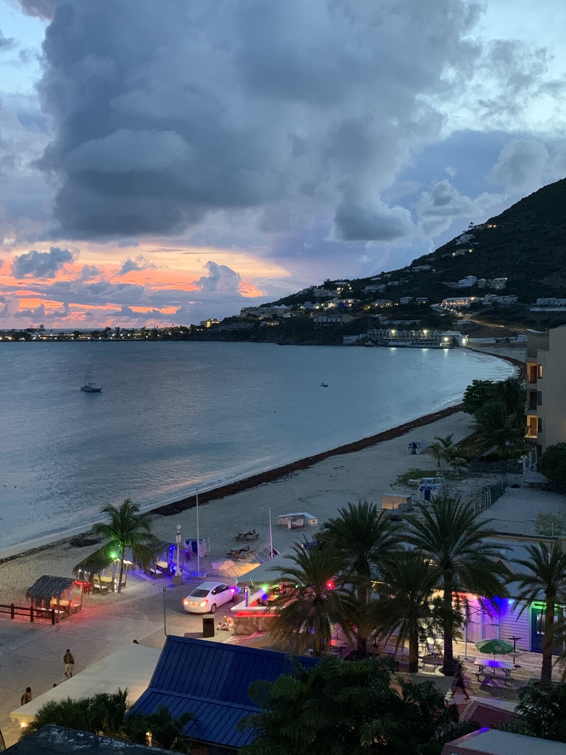 The Great Bay Beach at Night