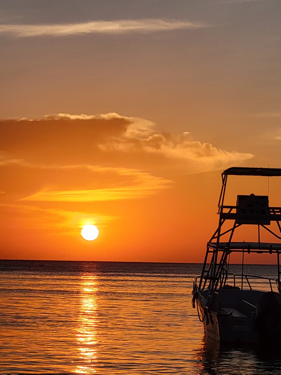 Sunset in West Bay, Roatan