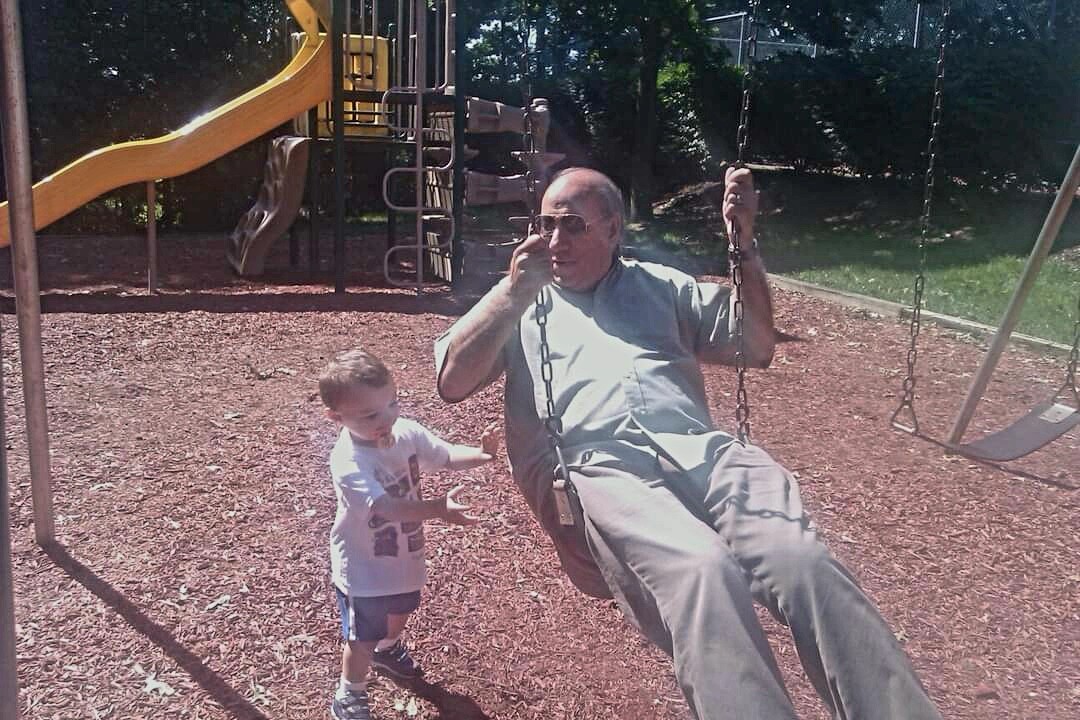 Grandpa needs a push