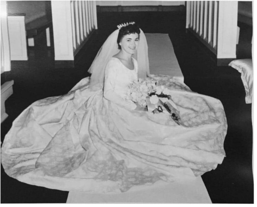 My sister on her wedding day 10/30/1961, 19 yrs ol